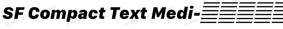 SF Compact Text Medi字体转换